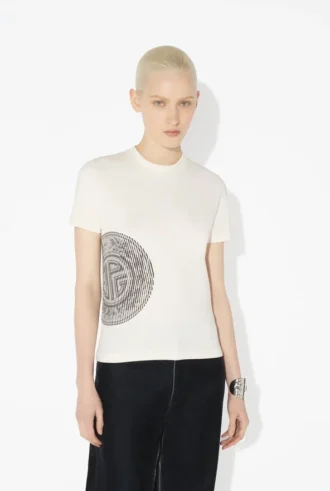 Baby Tee imprimé Laurel blanc