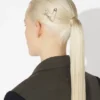Barrette à cheveux en forme de cœur avec épingle de sûreté Barrette à cheveux en forme de cœur avec épingle de sûreté
