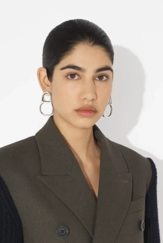Boucles d&rsquo;oreilles en forme d&rsquo;anneaux d&rsquo;ouverture de canette argentés
