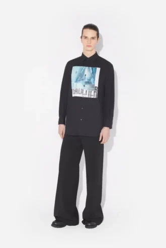 La chemise Water noire oversize