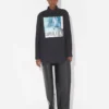 La chemise Water noire oversize La chemise Water noire oversize