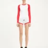La combishort bicolore Junior Gaultier