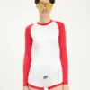 La combishort bicolore Junior Gaultier