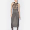 La jupe longue en tulle noir à motif « spirale »