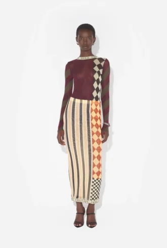 La jupe longue patchwork