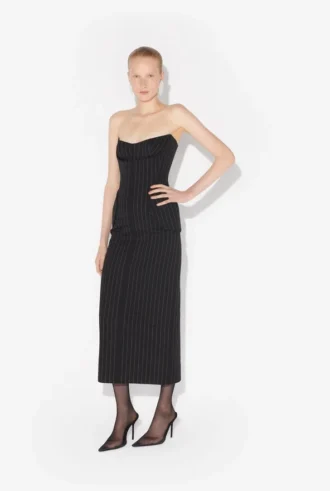 La robe bustier longue
