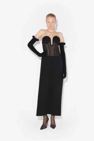 La robe corset bi-matière