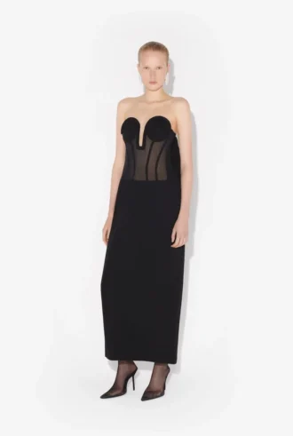 La robe corset bi-matière