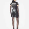 La robe courte argentée Body Dust