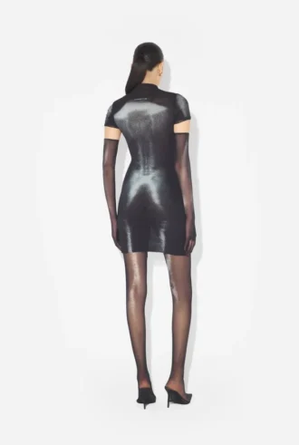 La robe courte argentée Body Dust