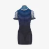 La robe courte à rayures 3D