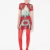 La robe courte rouge Squeletor