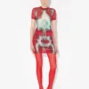 La robe courte rouge Squeletor