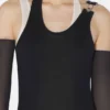 La robe drapée noire double La robe drapée noire double