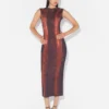 La robe en coton imprimé python