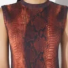 La robe en coton imprimé python