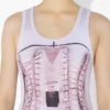 La robe en maille effet corset trompe-l&rsquo;œil