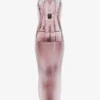 La robe en maille effet corset trompe-l&rsquo;œil