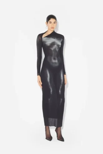La robe longue argentée Body Dust