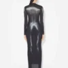 La robe longue argentée Body Dust