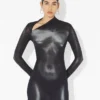 La robe longue argentée Body Dust