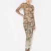 La robe longue beige Madaillon