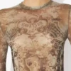 La robe longue beige Madaillon