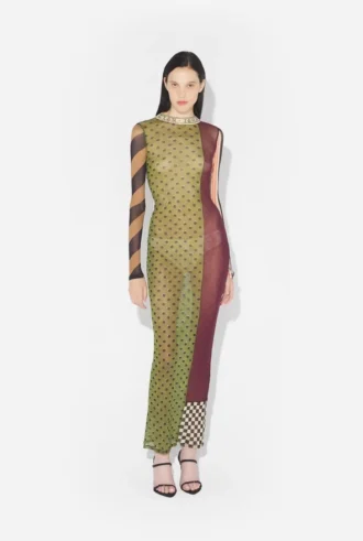 La robe longue patchwork