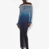 La robe longue à rayures 3D La robe longue à rayures 3D
