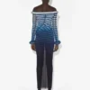 La robe longue à rayures 3D La robe longue à rayures 3D