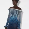 La robe longue à rayures 3D La robe longue à rayures 3D