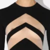 La robe noire à Chevrons
