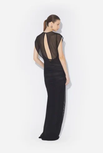 La robe « Tattoo Ruban » en tulle floqué