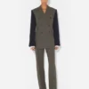 La veste de costume bi-matière