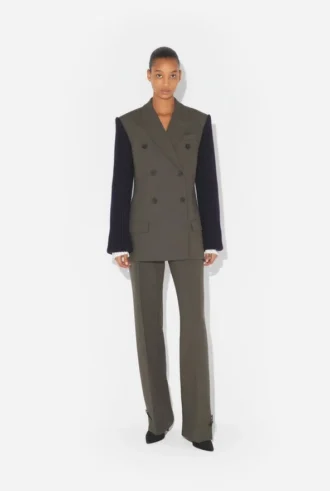 La veste de costume bi-matière