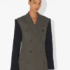La veste de costume bi-matière