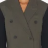 La veste de costume bi-matière