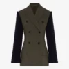 La veste de costume bi-matière