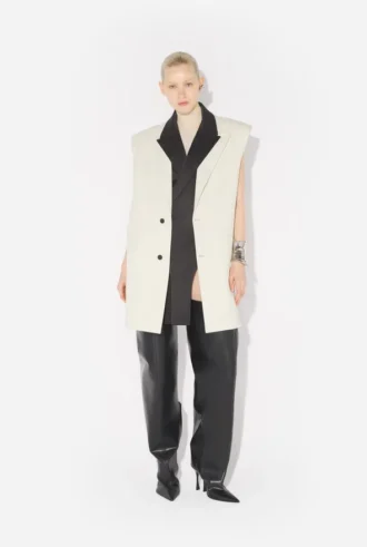 La veste de costume sans manches Vanilla