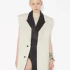 La veste de costume sans manches Vanilla