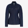 La veste en denim à coussinets d&rsquo;épaule