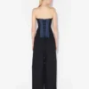 Le corset en denim bi-matière