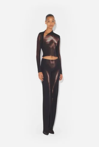 Le crop top « Body Dust » bronze