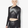 Le haut court Silver Body Dust