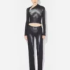 Le haut court Silver Body Dust