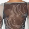 Le haut gris « Blurry Roses »