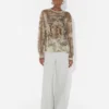 Le haut Madaillon oversize beige