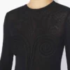 Le haut noir à spirale 3D Le haut noir à spirale 3D