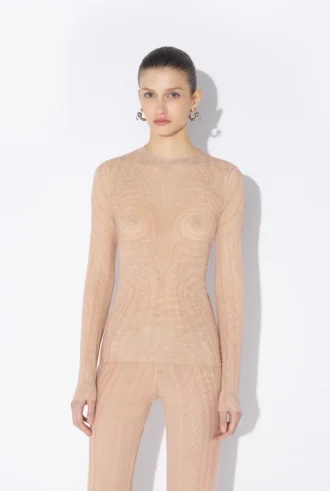 Le haut rose Spiral