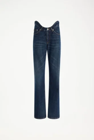 Le jean en denim Curved